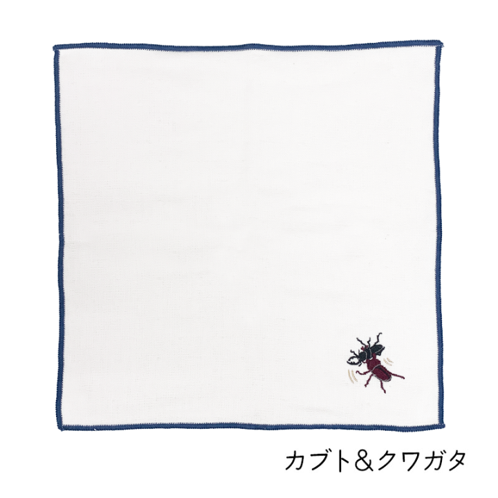 【未使用】　トリコ　ハンカチ お花と刺繍のハチドリが愛らしい ブロックプリントのハンカチ